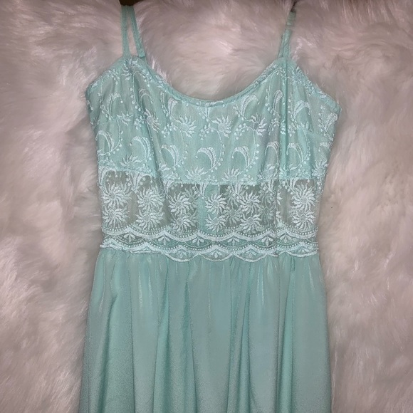 Mint Lace Sundress - Picture 2 of 4